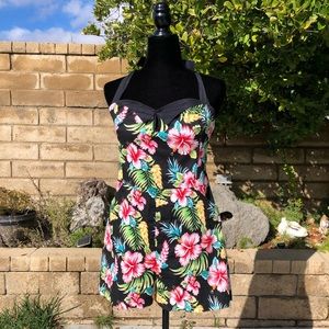 Hawaiian print romper by Sourpuss